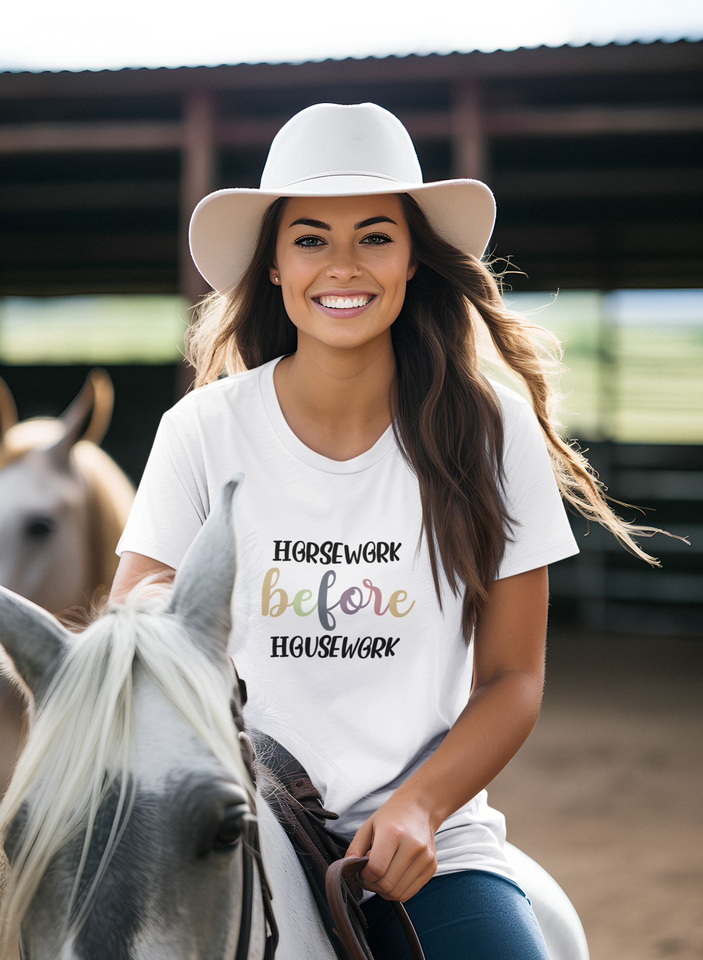 Horsework Before Housework T-shirt